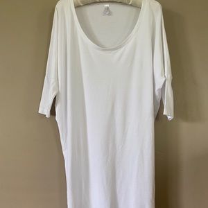 American Apparel White Loose Tee